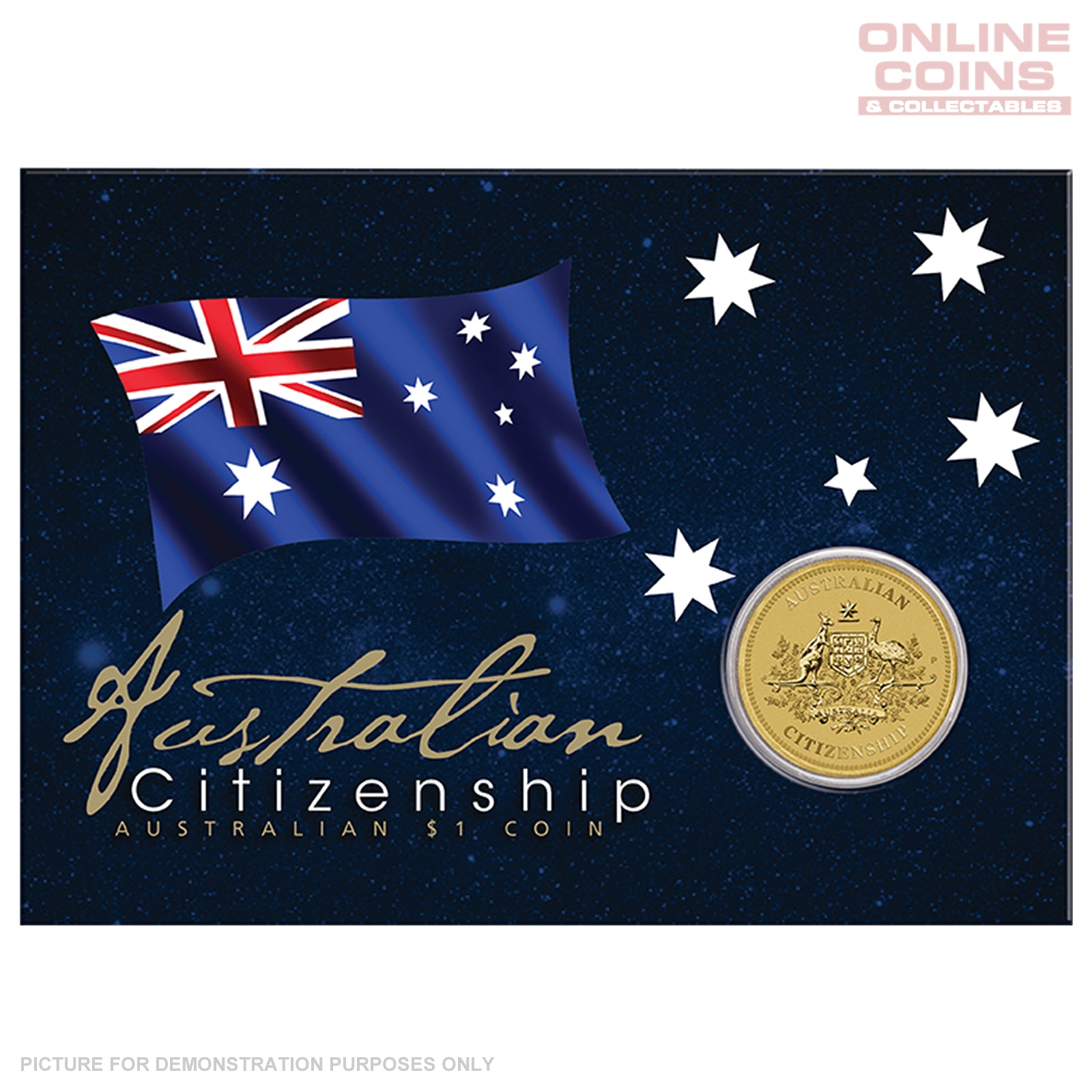 2024 Perth Mint - Australian Citizenship Uncirculated $1 Coin in Card